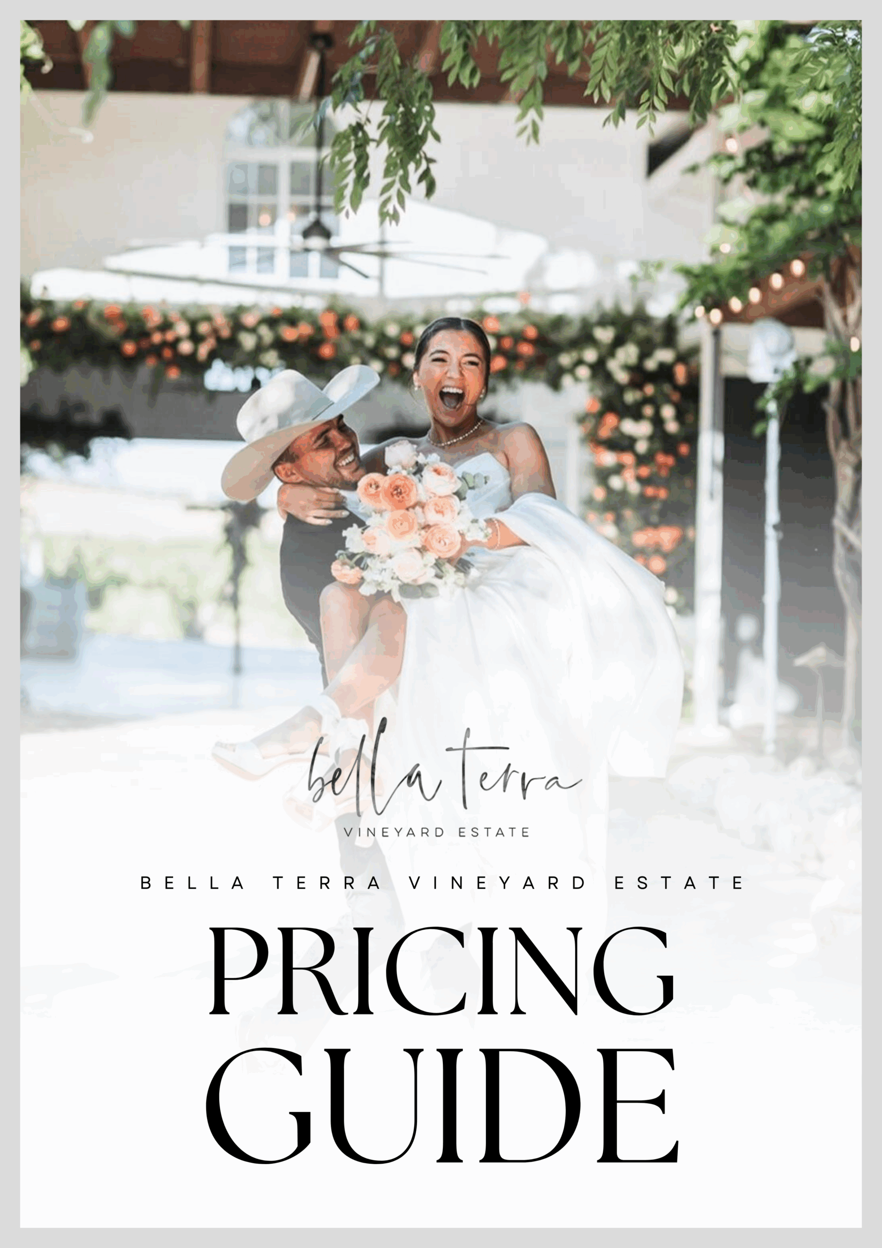 Bella Tera Vineyard Estate - Pricing Guide Cover